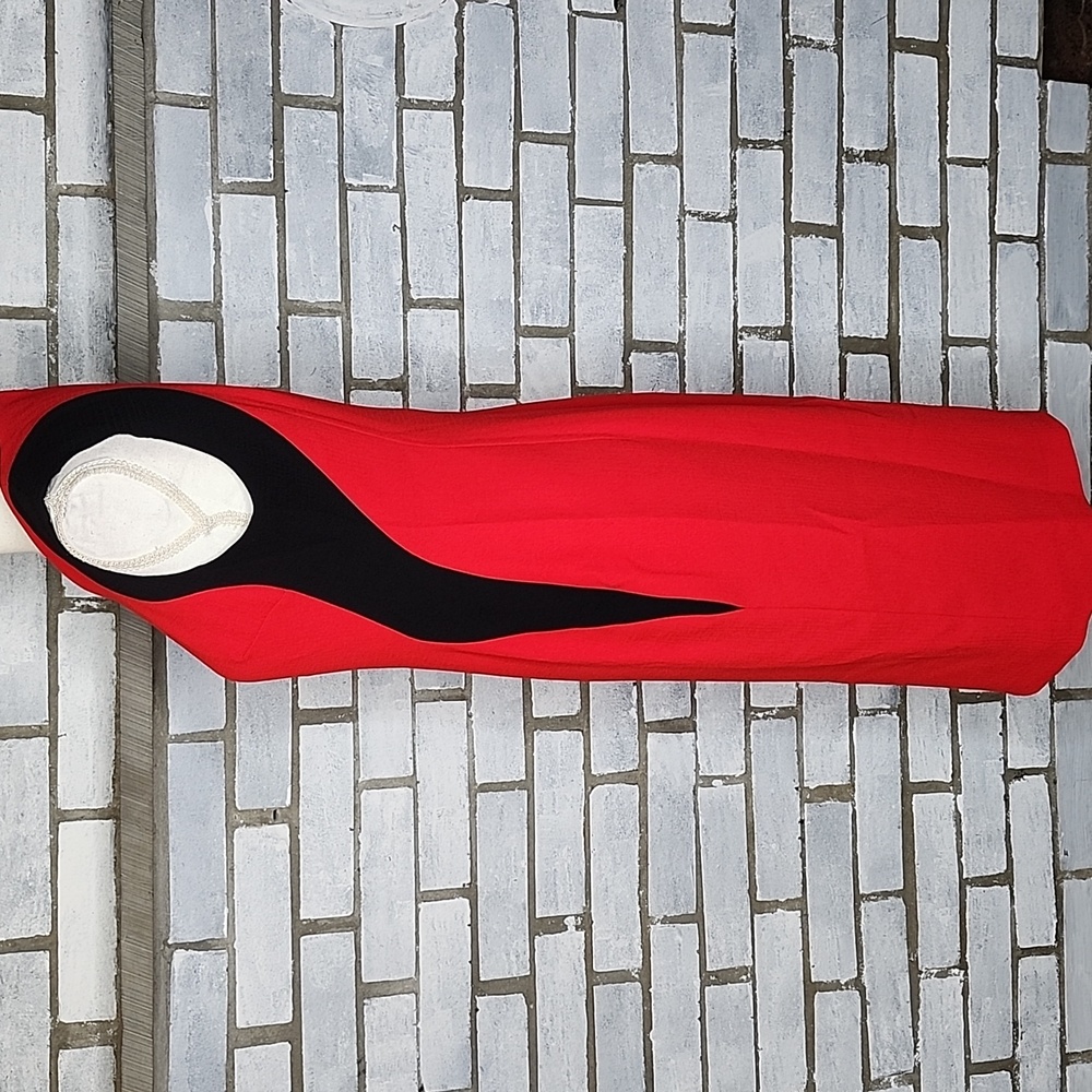 Jones New York Dress Sleeveless Sheath Colorblock Dress Size 2 Red & Black - Picture 3 of 11